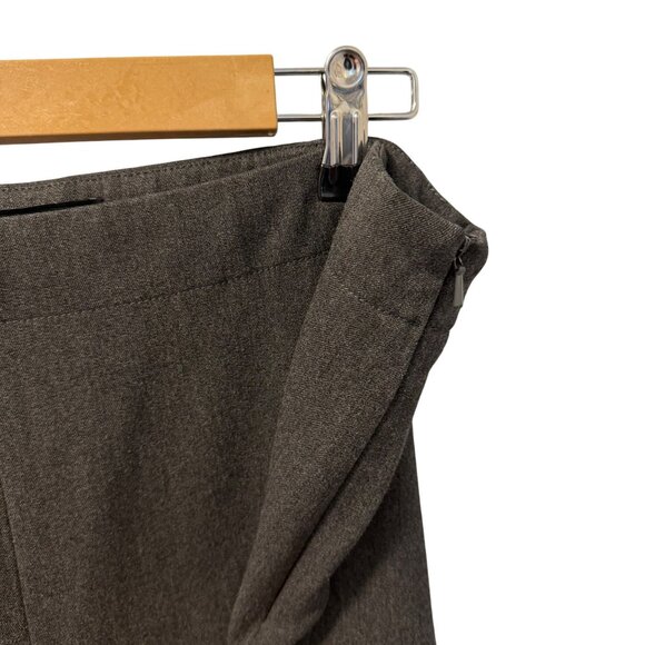 Talbots Womens Classic Slim Pants Size 14 Gray Polyester/Rayon Blend Side Zip - Picture 8 of 12